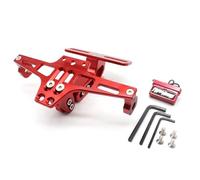 Motorcycle Plate Holder Fit For Kawasaki Z750 Z800 Z900 Z1000 NINJA 400 Motorcycle Adjustable Fender Eliminator License Plate Holder Number plate holder(Red)