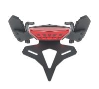 Motorcycle Plate Holder For DUCATI For DIAVEL 1260 2019-2022 Motorcycle Rear Short Tail Integrated Light Frame License Plate Rack Tail Bracket(Red)
