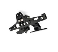 Motorcycle plate mount CNC Motorcycle License Number Plate Frame Holder Bracket For Suzuki GSXR750 GSXR 750 GSX-R 750 GSX-R750 K1 K2 K3 K4 K5 K6 K7 K8 K9(Black- Silver)