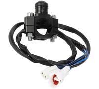 Motorcycle Plug Play Headlight Switches Button Weather Resistant Aluminum Alloy Rapid Installation Design Nonslip Grip Resistant Motorcycle Ignition