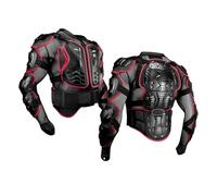 Motorcycle Protective Jacket Full Body Armor Protection Dirt Bike Gear ATV Protective Safety Gear Riding Armor Motorcross Armour Armor Racing Clothing Protection Gear,Red-S