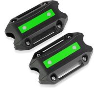 Motorcycle Protector Bars Motorcycle Crash Bar Motor Bumper Engine Guard Protection Decorative Block External Accessories Frame(Green)