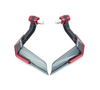 Motorcycle Protector Handlebar 7/8'' 22MM Aluminum Alloy Motorcycle Handguard Universal for Triumph for Tiger 1050 Street Triple 765 675(Red)