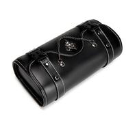 Motorcycle PU Storage Bag Front Front Fork Handlebar Vintage Tools Saddlebag Punk Style Bike Tools Reinforced Strap Motorcycle Bag