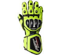 Motorcycle Race Glove RST Tractech Evo 4 Leather Motorbike Race Neon Yellow
