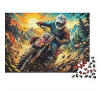 Motorcycle Racing 1000 Pieces Mini Jigsaw Puzzle for Adults