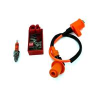 Motorcycle Racing AC 6PIN CDI Speed Limit Switch Ignition Coil A7TC Spark Plug Kit Fit For ATV GY6 50 80 125 150cc Moped Scooter