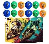 Motorcycle Racing Birthday Backdrop, Sports Racing Party Supplies Boy Birthday Favor for Kids, Celebrations Indoor Outdoor Decor, Racing Car Themed Balloons, Race Car Birthday Party Decorations
