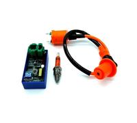 Motorcycle Racing DC 6PIN CDI Speed Limit DIP Switch Ignition Coil A7TJC Spark Plug Kit Fit For ATV GY6 50 125 150cc Moped Scooter