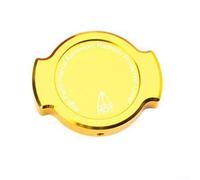 Motorcycle radiator cap cover aluminum alloy compatible with NMAX155 XMAX300 Y15 LC135 FOSHA 300 models offering stylish customization (Gold)