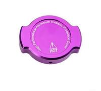 Motorcycle radiator cap cover aluminum alloy with CNC design fitting NMAX155 XMAX300 Y15 LC135 FOSHA 300 perfect for bike customization (Purple)
