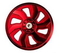 Motorcycle radiator fan cover accessory designed to improve heat dissipation and engine components during operation (FSG-001 - Red)