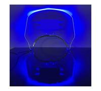 Motorcycle Rear Air Deflector With Lights Wind Screen Fairing Windshield Deflectors For GL1800 For Goldwing 1800 Windscreen(Blue)