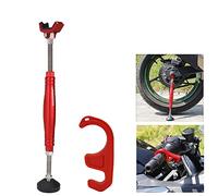 Motorcycle Rear and Front Wheel Stand Lift Trail Stand Easy And Portable - the Sixth Generation - Red
