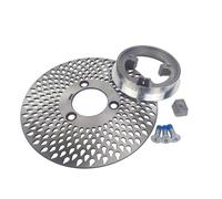 Motorcycle Rear Brake Disc Fit For 220mm Disc Electric Scooter Moped 200& Motorcycle Rear Drum brake disc with 70mm Hole Conversion Tightening Ring Motorbike Rotors(A set D)