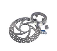 Motorcycle Rear Brake Disc Fit For 220mm Disc Electric Scooter Moped 200& Motorcycle Rear Drum brake disc with 70mm Hole Conversion Tightening Ring Motorbike Rotors(A set C 220)