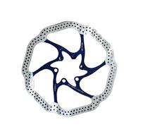Motorcycle Rear Brake Disc HS1 Disc 160/180mm Bicycle Brake Disc Rotor Fit For MTB Mountain Road Brake Rotors Disc BB5/BB7 AVID MTB(180mm blue)