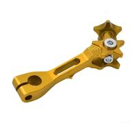 Motorcycle rear brake lever built from aluminum alloy to provide stable and efficient braking control, compatible with various motorcycle models (Gold)