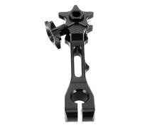 Motorcycle Rear Brake Rocker Arm Lever Aluminum Alloy Black | Five Pointed Star Design, Adjustable Positioning, 12.6x4.3x2.8cm Size, for Dirt Bike Racing