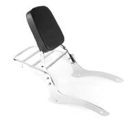 Motorcycle Rear Carrier Chrome Motorcycle Backrest Sissy Bar W/Luggage Rack For Vstar XVS 1100 Classic & For Dragstar XVS 1100 Classic 2000-2011 Luggage Support Shelf