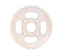 Motorcycle Rear Chain Sprocket 45 Teeth, 428 Chain Sprocket Replacement, High Strength Metal Sprocket with Semi Gloss Silver Zinc Finish, Compatible for Thumpstar 110cc 125cc 140cc