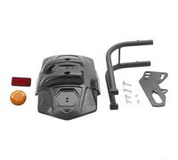 Motorcycle Rear Fender, 1 Pack ABS Mudguard with Reflective Elements, Adjustable Mounting Holes, Water Transfer Design, for Night Riding Safety(A)