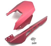 Motorcycle Rear Fender Mudguard With Chain Guard Protector For YAMAHA MT07 FZ07 2013-2022 Motorcycle Crash Protector Pad(Red)