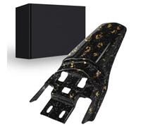 Motorcycle Rear Fender, Real Carbon Fibre Back Mudguard Rear Seat Fender for Surron Sur-Ron Sur Ron X/S X160/X260 Electric Dirt Bike-Black Gold
