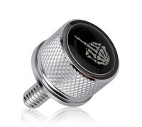 Motorcycle Rear Fender Seat Bolt, Gesture Style 1/4"-20 Thread Knurled Seat Screw Replacement for 1996-2025 Motorcycle (Silver)