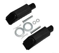 Motorcycle Rear Foot Pegs for Honda CB500X CB400X, Black Silver Alloy | for honda CB500X Rear Set Footpegs,CB300R CBR300R Pillion Foot Pegs