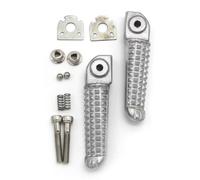 Motorcycle Rear Footrests Foot Pegs Compatible With YZF R6 YZF600 R6 Yzf R6R RaceBase YZF 600 R6S Fits Part Numbers 5JJ-27441-10 R 5JJ-27441-00 R(Silver)