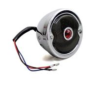 Motorcycle Rear LED Tail Light Motorcycle Tail Brake Light License Plate Round Rear Lamp for Chopper Bobber