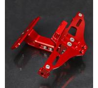 Motorcycle Rear License Number Plate Mount Holder With Light For Suzuki RGV250VJ21A RGV250 VJ21A 1988 RGV250 Motorcycle(Red)