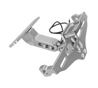 Motorcycle Rear License Plate Bracket Holder For YAMAHA For Raptor 700 2006-2024 700R YFZ450R 2014-2023 YXZ1000R Registration Plate Holder(Silvery)