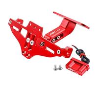 Motorcycle Rear License Plate Tail Frame Holder Bracket Turn Signal Light For KYMCO AK550 AK-550 AK 550 2017 2018 2019 2020 2021 2022 2023 2024