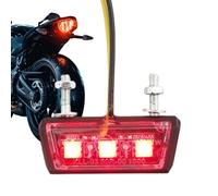 Motorcycle Rear Light | Driving License Plate Lights for Motorcycle | Waterproof Brake Lamp, Quick-Release Motorbike Accessories for Outdoor Adventure