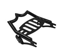 Motorcycle Rear Luggage Cargo Rack For Touring For Road For King For For Glide 2009-2024 Motorcycle Chrome Solid Steel Crown Style Luggage Rack(Black)