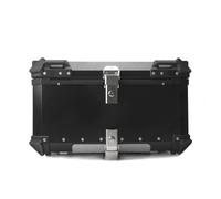 Motorcycle Rear Luggage For Benelli TRK 502X TRK502X Motorcycle Trunk Side Luggage Travel Case Pannier Frame Support Rear Top Box Helmet Luggage Rack(65L Topcase Black)