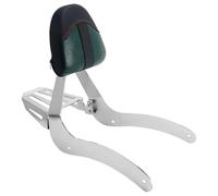 Motorcycle Rear Luggage Rack Motorcycle Detachable Backrest Sissy Bar Rear Luggage Rack Pad Accessories For Indian For Scout 2015-2024 For Sixty ABS 2016-2024 Rear Luggage Shelf(Silver Green)