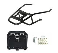 Motorcycle Rear Luggage Rack Motorcycle Top Case Saddlebag Panniers For X-ADV 750 For XADV750 2021-2024 Luggage Rack Bracket Aluminum Box Saddle Side Bag Carrier(BK TOP BOX BK RACK)