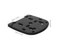 Motorcycle Rear Luggage Rack Mount Kit with Iron Base Plate | Thickened Fixing Strips and Screws, PP Hardware Set for Rear Boxes, Touring Trips, Bumpy Roads