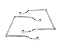 Motorcycle Rear Luggage Touring Carrier Motorcycle Saddlebags Support Bar Luggage Storage Side Tool Bags Holder Bracket Universal For For For