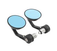 Motorcycle Rear Mirror 2Pcs Pair Motorcycle Rearview Handle Bar End Mirrors Moto Accessories 20mm Universal Motorbike Handlebar Round Convex Mirror