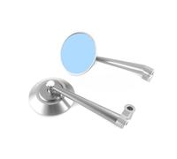 Motorcycle Rear Mirror 8MM 10MM Universal Motorcycle Side Mirrors Round Lens Mirror Rearview Mirrors Motorcycle Accessories Handle Bar End Mirrors