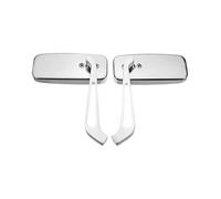 Motorcycle Rear Mirror 8mm/10mm Universal Side Mirror Accessories Motorcycle Handlebar Rear View Mirrors Rectangle Square Mirror Reflector