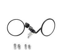 Motorcycle Rear Mirror 95MM Lens Universal Motorcycle Left Right Handle Rearview Mirrors 13-20mm Inner Diameter Handlebar End Mirror Side