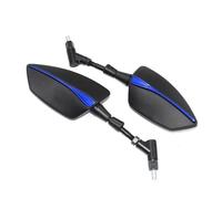 Motorcycle Rear Mirror For R1200GS For R1200 GS For RT R1200RT Universal 10mm Motorcycle Rearview Mirror Left&Right Rear View Mirrors Housing Side(Blue)