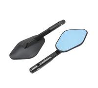 Motorcycle Rear Mirror Motorcycle Handlebar End Mirrors Rear View Motorbike Anti Glare Bluish Hawk-Eye 8MM 10MM Clockwise Threaded Bolts Mounts