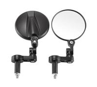 Motorcycle Rear Mirror Motorcycle Mirror 10CM Round Handlebar End Mirrors With M8/M6 Screw For Motorbike Scooter Bicycle Rearview Mirror Side Mirror