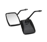 Motorcycle Rear Mirror Pair 10MM Universal Motorcycle Rear View Mirrors Thread Rectangle Rearview Side Mirrors For Scooter ATV Handle Bar End Mirrors